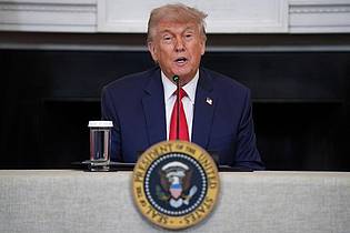 Evan Vucci/AP/dpa | Trump hat sich für ein drastisches Vorgehen in Kalifornien entschieden. 