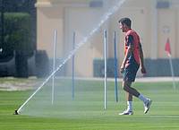 Sven Hoppe/dpa | Bloß keine kalte Dusche zum WM-Start: Thomas Müller.