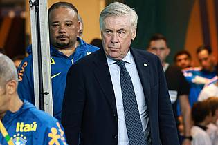 Leco Viana, Leco Viana/TheNEWS2 via ZUMA Press Wire/dpa | Trainer Carlo Ancelotti war nach der perfekten WM-Qualifikation zufrieden