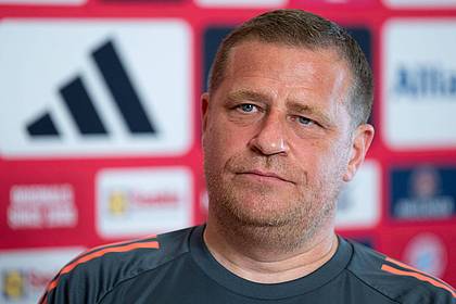 Sven Hoppe/dpa | Max Eberl äußert sich in Orlando vor dem Bayern-Start in die Club-WM. 