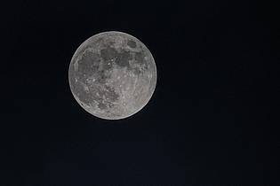 Gianni Gattus/dpa | Schon lange haben Wissenschaftler Wasser auf dem Mond vermutet. (Archivbild)