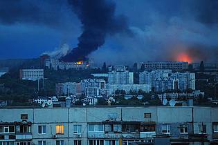 Anatolii Lysianskyi/AP/dpa | Charkiw wird immer wieder zum Ziel russischer Kampfdrohnen.