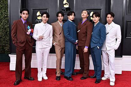 Jordan Strauss/Invision/AP/dpa | BTS gehört zu den erfolgreichsten K-Pop-Bands. (Archivbild)