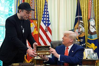 Evan Vucci/AP/dpa | US-Präsident Donald Trump und Elon Musk. 
