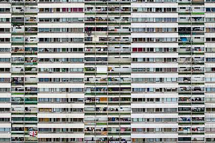 Christoph Reichwein/dpa | Betonfassaden stauen die Hitze.