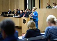 Bernd von Jutrczenka/dpa | Mecklenburg-Vorpommerns Ministerpräsidentin Schwesig (SPD) fordert im Bundesrat Rentenstabilität.