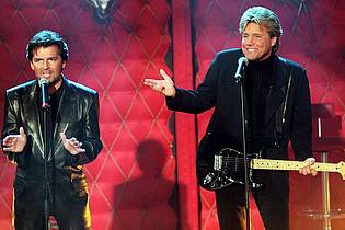 Katja Lenz/dpa | Dieter Bohlen meldet sich in ungewohnter Weise auf Instagram: Per KI lebt das einstige Erfolgsduo mit Thomas Anders wieder auf. 