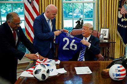 Evan Vucci/AP/dpa | 2026 sollen die USA das Herz der Mega-WM sein. 